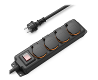 HAMA LISTWA ZASILAJĄCA BUDOWLANA 4x SCHUKO 4M 3680W IP44 - 1313454 - zdjęcie 3
